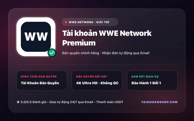 Tài khoản WWE Network Premium