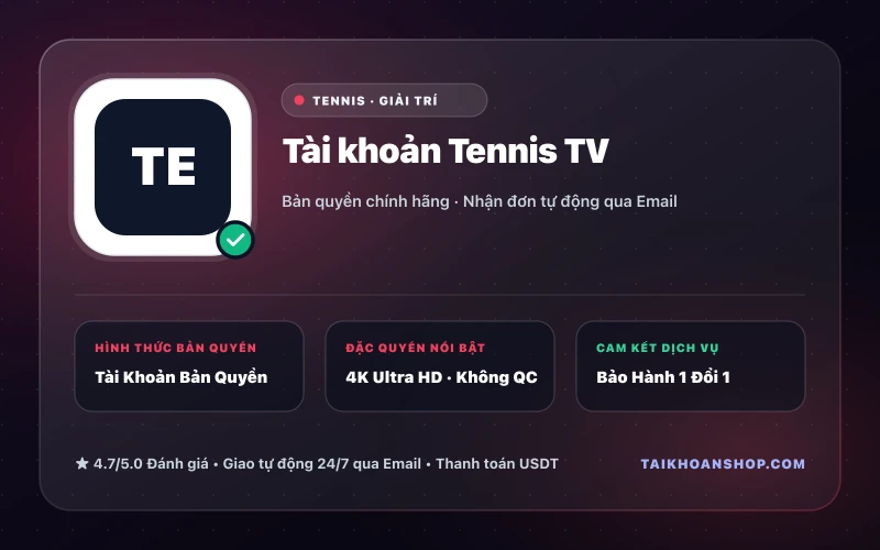 Tài khoản Tennis TV